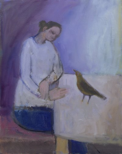 Woman with a Bird, 2003 by Sue Jamieson